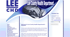 Desktop Screenshot of leecountyhd.org