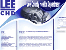 Tablet Screenshot of leecountyhd.org